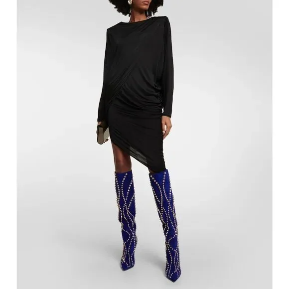 Christian Louboutin Astrilarge Botta Pika 100 Boots Galactiqueen 37.5EU/7.5US - Picture 4 of 12